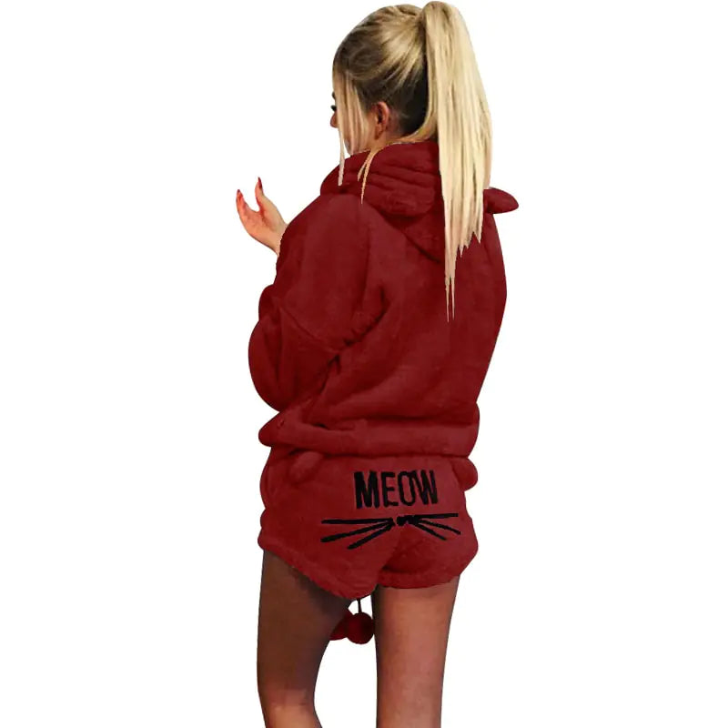 Meow Hoodie PJ's set Rieworkes
