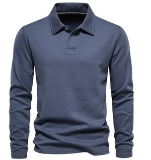 Long Sleeve Men's Casual Solid Color Top Lapel Rieworkes