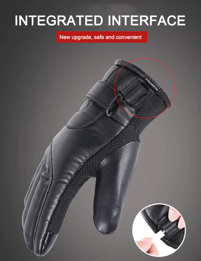 Electric USB Heated Gloves Winter Warming Thermal Ski Snow Hand Warm Windproof Rieworkes