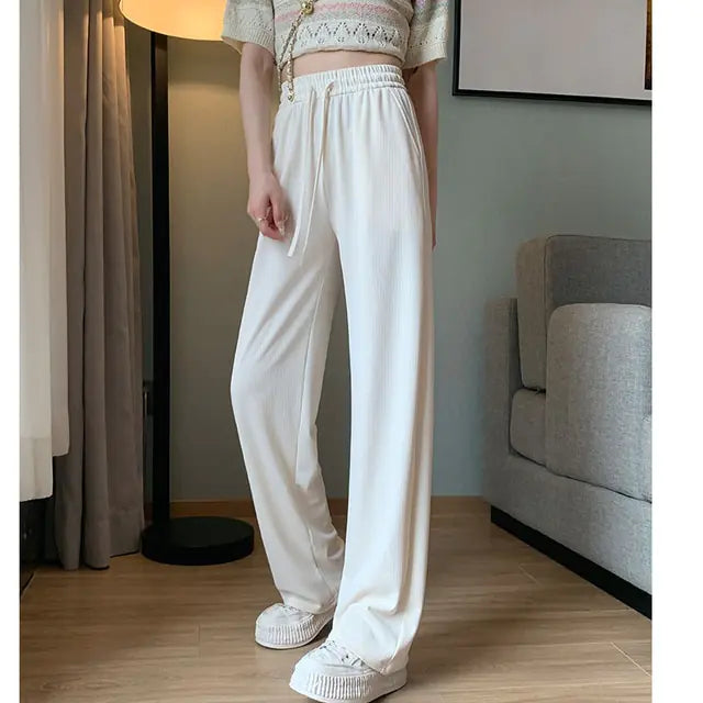 Women Chic Office Wear Straight Pants Rieworkes