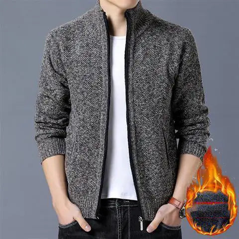 Winter Men Sweater Coat Thick And Velvet Rieworkes
