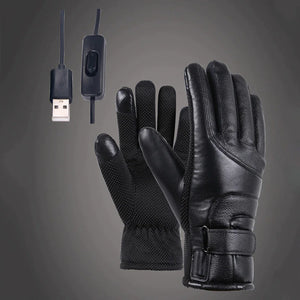 Electric USB Heated Gloves Winter Warming Thermal Ski Snow Hand Warm Windproof Rieworkes
