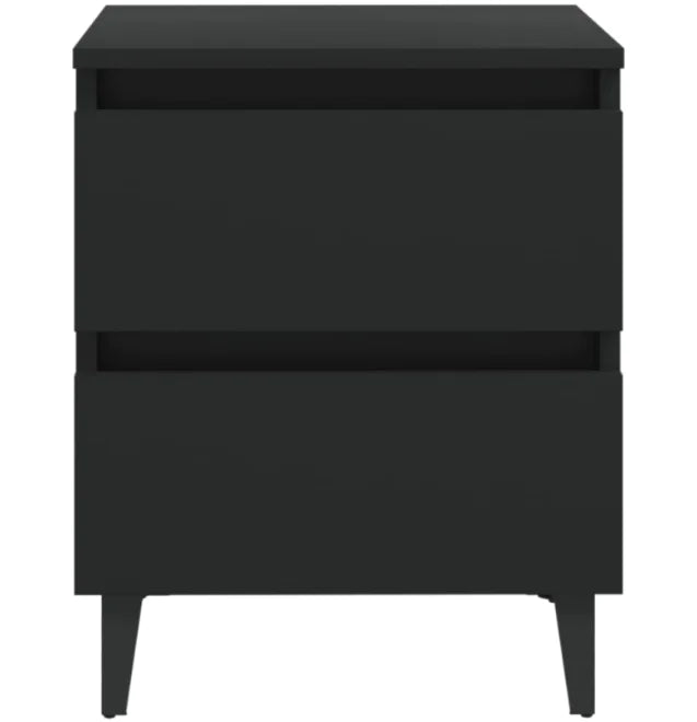 vidaXL Black Bed Cabinets Rieworkes