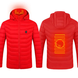 New Heated Jacket Coat USB Electric Jacket Cotton Coat Heater Thermal Clothing Heating Vest Men's Clothes Winter Mimarta