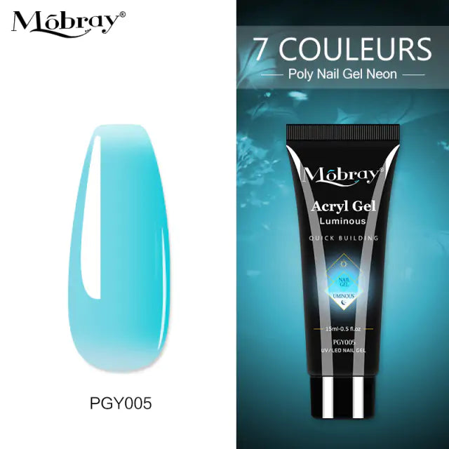 Poly Acrylic Gel: 15ML UV Gel for Nail Extension - 38 Colors Rieworkes