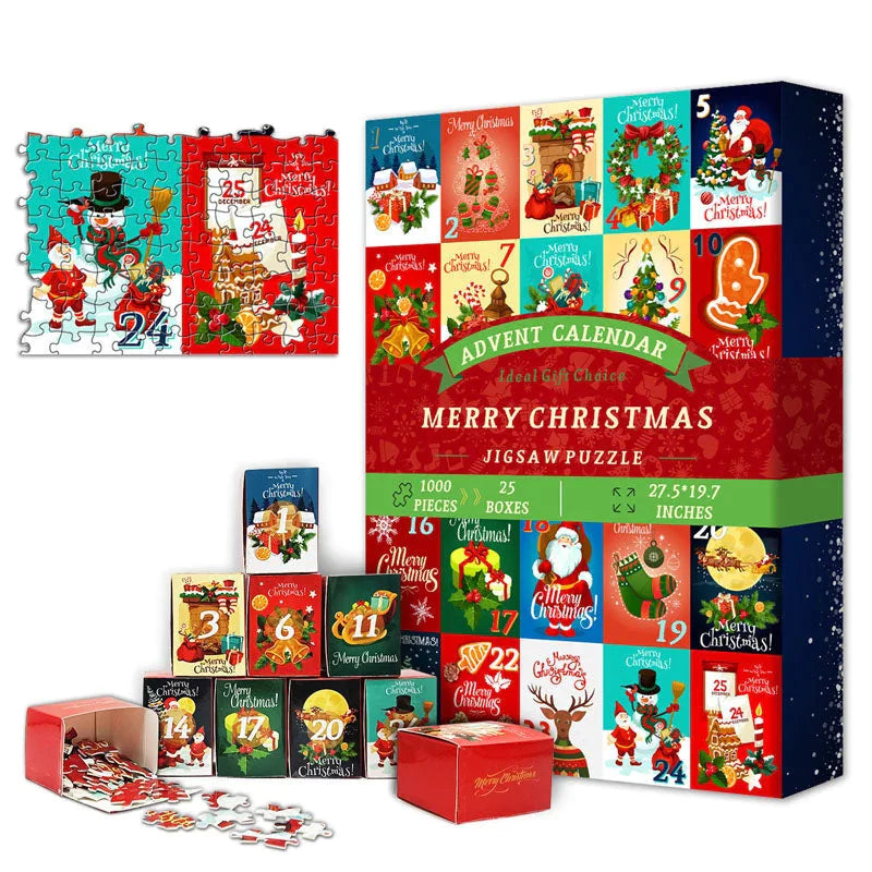 24-Box Christmas Advent Puzzle Mimarta