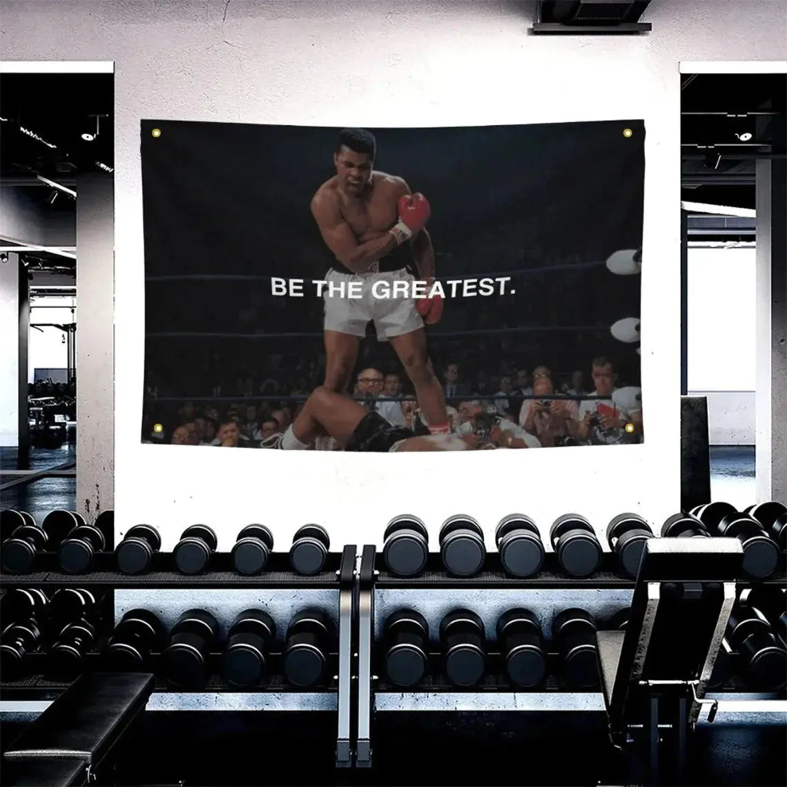Muhammad Ali Boxing Flag Motivational Gym Flag Rieworkes