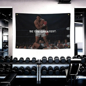 Muhammad Ali Boxing Flag Motivational Gym Flag Rieworkes