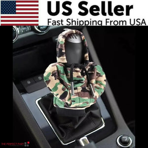 Car Gear Shift Cover Mini Hoodie Gear Shift Cover for Car Shifter Interior Trim Rieworkes