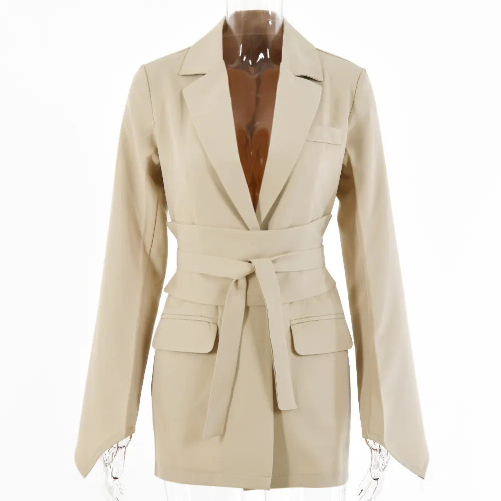 2022 Summer Women's Casual Suit with Long Sleeve Jacket Mimarta