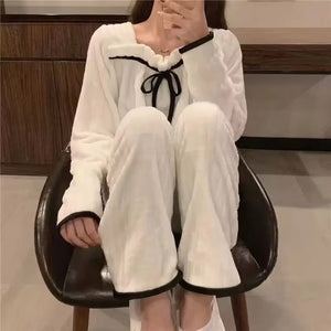Winter Full-Sleeved Pajama Set for Home Wear Mimarta