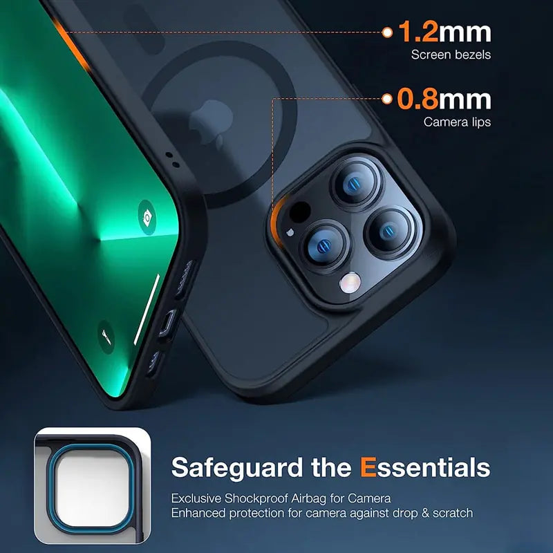 Luxury Magnetic Wireless Charging Case for iPhone Rieworkes