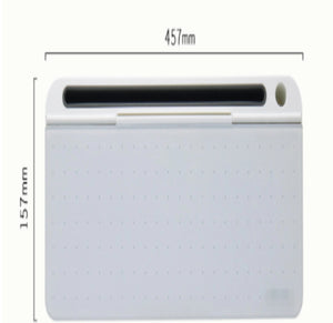 Office Glass Dry Erase Desktop Computer Storage Whiteboard pad Rieworkes