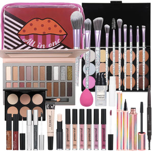 Travel Makeup Kit Makeup Kit For Women Full Kit Makeup Kit for Girls Ages 8-12 Makeup Set For Teens Girls Beginner Make Up Kits For Adult Holiday Gift Set Mimarta