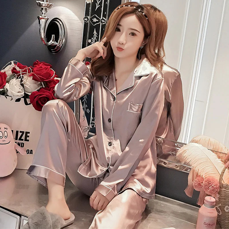 Autumn Ice Silk Loungewear Rieworkes