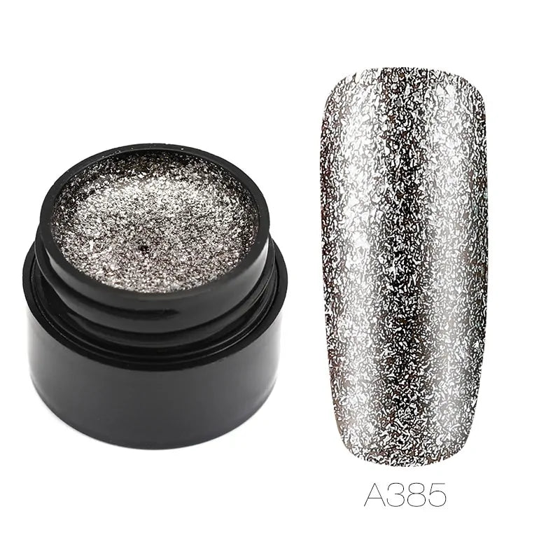Hybrid Varnishes Gel Nail Polish Set Glitter Rieworkes