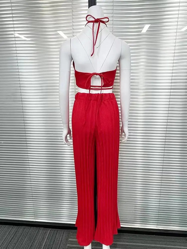 2023 Spring Women's Fashion Solid Color Top & Skirt Set Mimarta