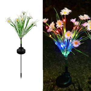 Solar Garden Lights LED Flower Stake Lamp Outdoor Yard Waterproof Patio Decor Mimarta