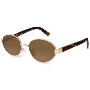 FURTALK Retro Oval Sunglasses Womens UV400 Protection Sun Glasses Plastic Frame Sunnies Shades FT8219 (Brown/Tortoise) Mimarta