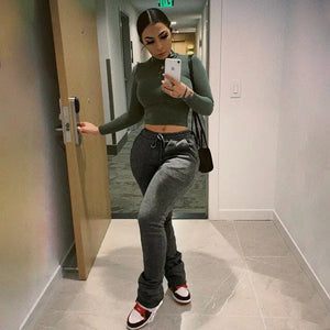 Stacked Pants Women Fitness Rieworkes