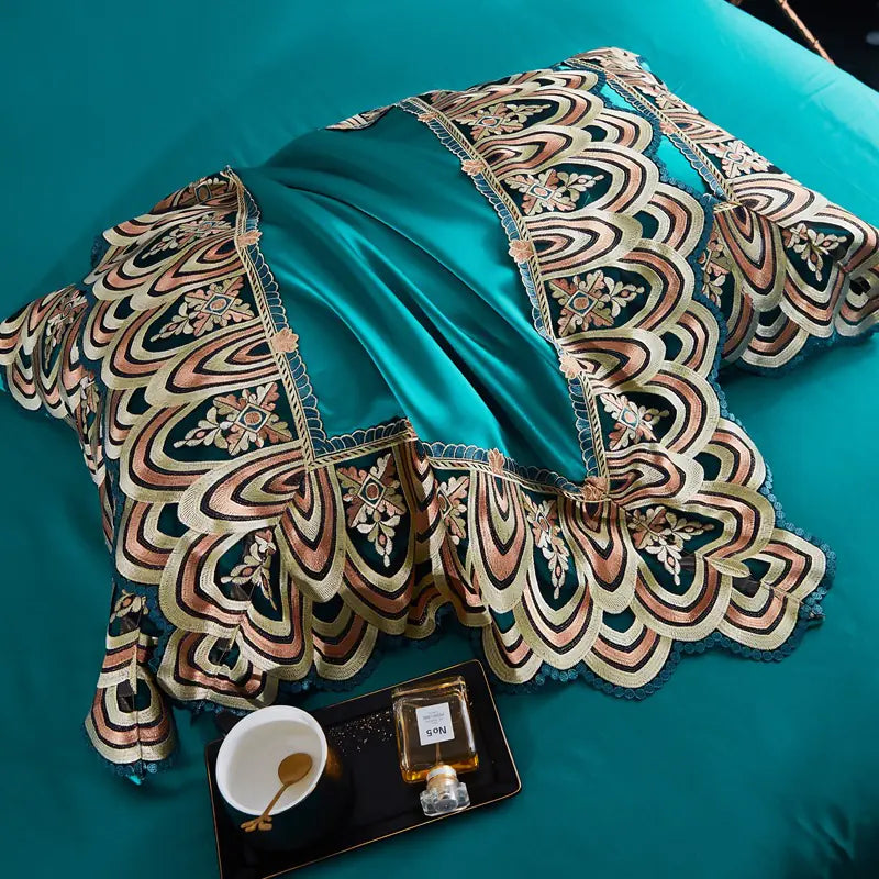 Luxury Belle Series Silk Cotton Bedding Set (4 Pieces) Mimarta