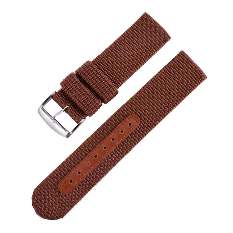 18mm 20mm 22mm 24mm Military Canvas Nylon Wrist Watch Band Strap Bracelet Sport Rieworkes