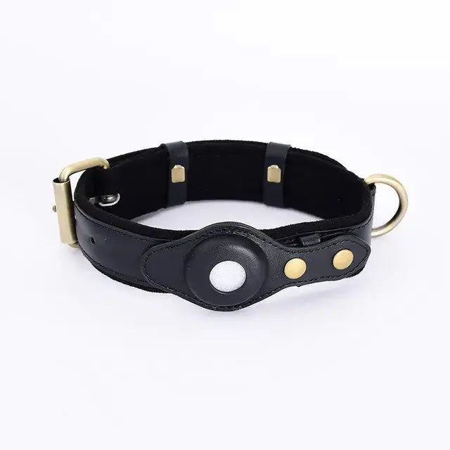 Leather Anti-Lost Dog Collar Rieworkes