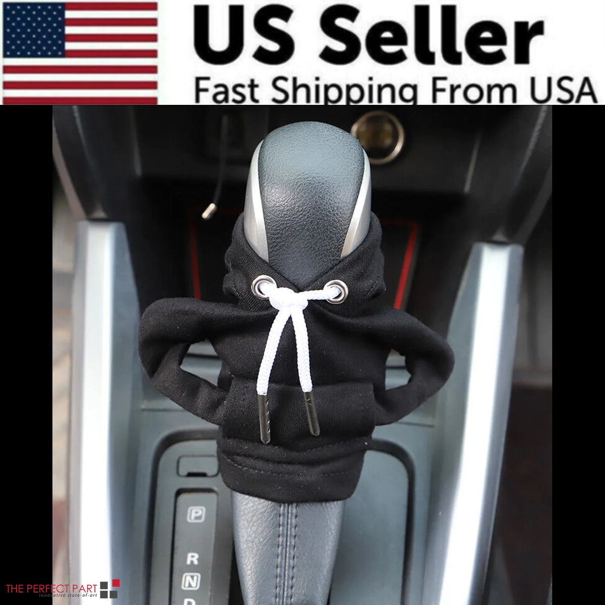 Car Gear Shift Cover Mini Hoodie Gear Shift Cover for Car Shifter Interior Trim Rieworkes