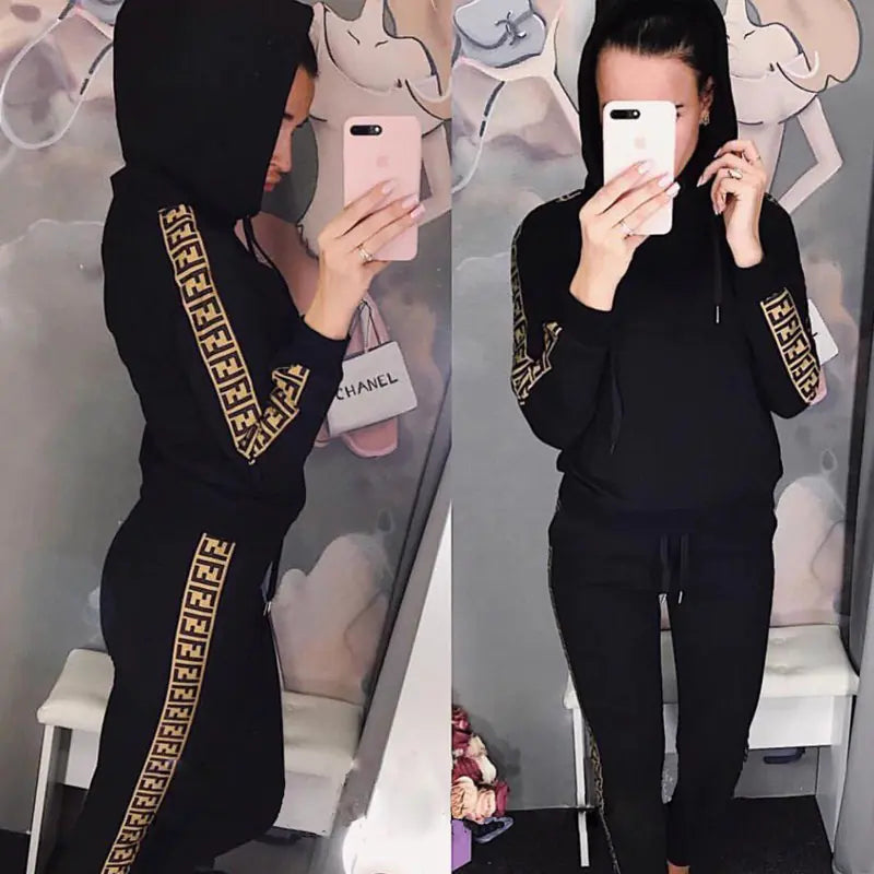 Autumn Winter Set: Fashion Hoodie and Casual Pants Mimarta