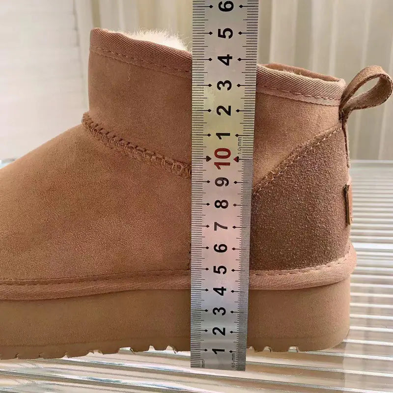 Women's Thick-soled Winter Boots - Warm Short Ankle Shoes Mimarta