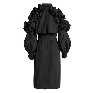 Ruffle Trench Coat Rieworkes