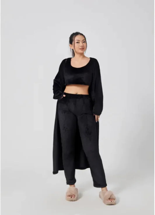 Women's 3-Piece Cozy Winter Lounge Set Mimarta