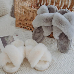 Winter Luxury Fur Slippers Rieworkes