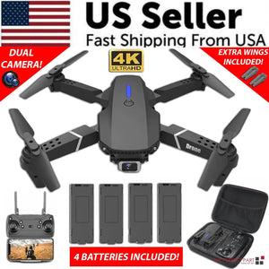 2023 New RC Drone With 4K HD Dual Camera WiFi FPV Foldable Quadcopter +4 Battery Mimarta