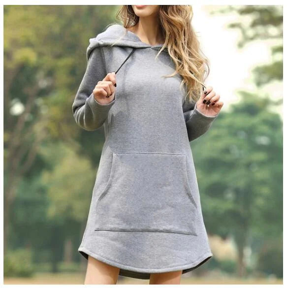 Solid Color Long Sleeve Hoodie Rieworkes