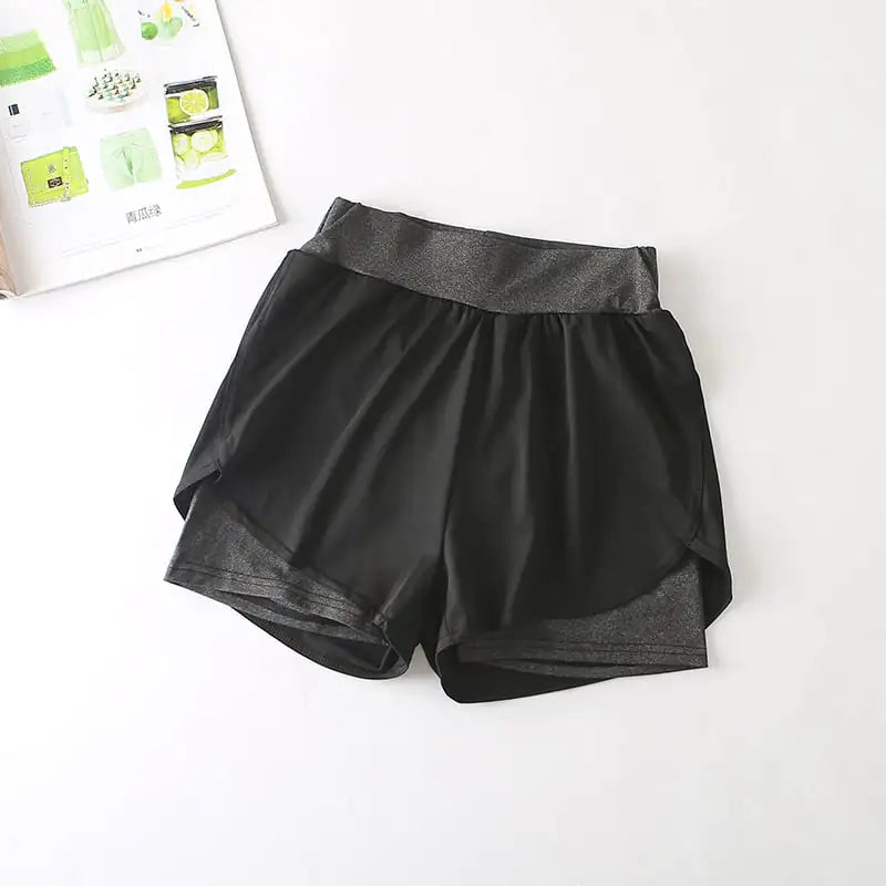 Quick-Drying High-Waist Sports Shorts for Active Wear Mimarta