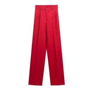 Office Wear Straight Pants Rieworkes