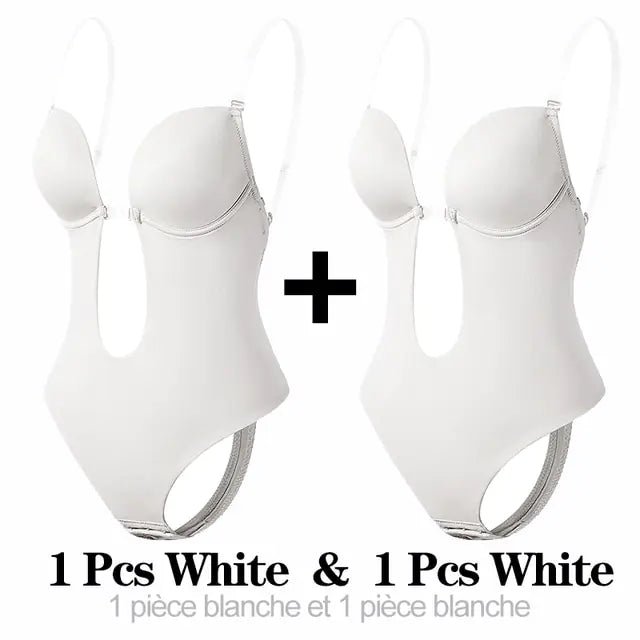Shapewear Bodysuit Women Deep V-Neck Rieworkes