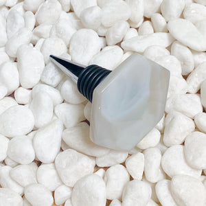 Soho Lounge Hexagon Stone Wine Stopper Rieworkes