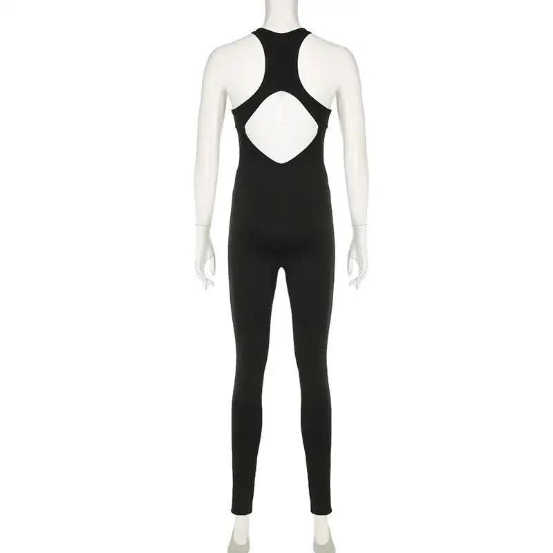 Women's Sleeveless Bodycon Yoga Jumpsuit Rieworkes