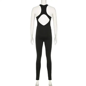 Women's Sleeveless Bodycon Yoga Jumpsuit Rieworkes