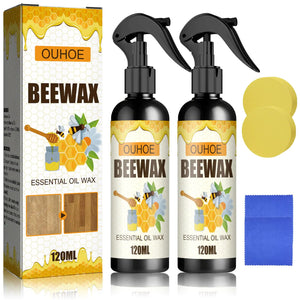 NUOKOU 2PCS Natural Beeswax Spray Beeswax Spray Cleaner Beeswax Furniture Polish The Original Beeswax Spray Wood Seasoning Beewax For Furniture Floor for Furniture Floor Tables Cabinets Mimarta