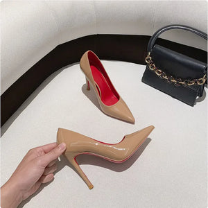 Red Bottom Pointed Heels - Women's Sexy Party Shoes Rieworkes