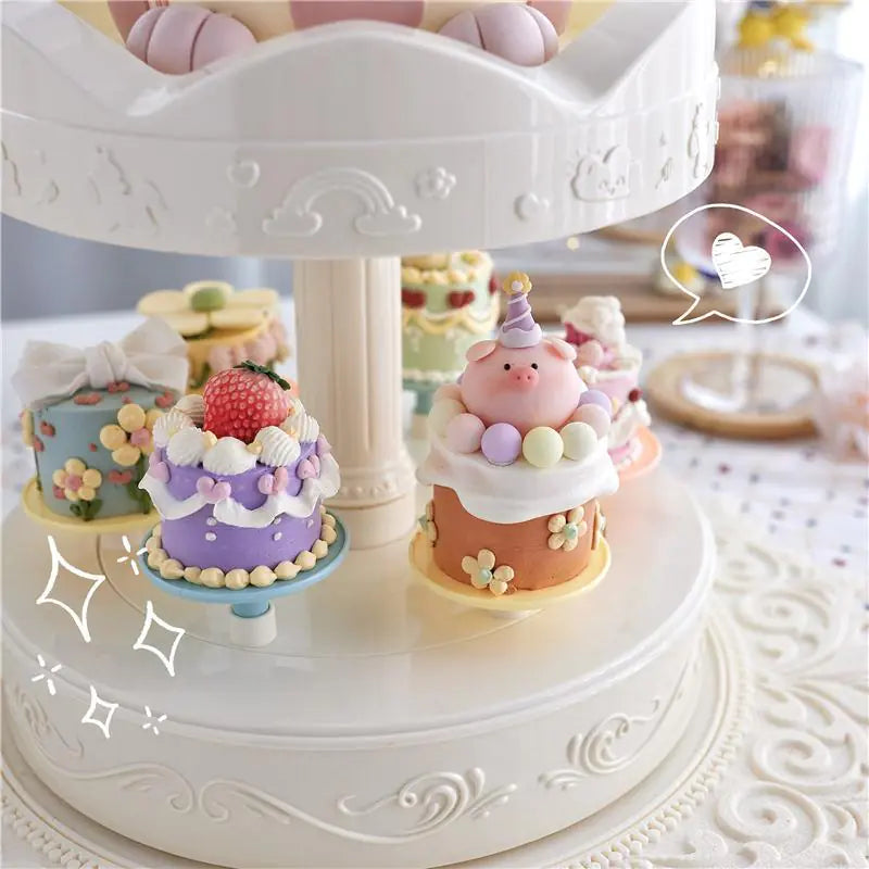 Automatic Rotating Carousel Cake Stand Machine Mimarta