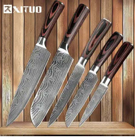 Carpenter's Special Set 6-piece Set 8-piece Set Knife Chef Knife Kitchen Knife Cooking Rieworkes