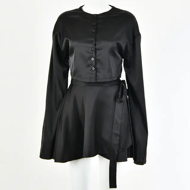 Soft Satin Two Piece Set Rieworkes