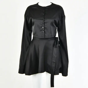 Soft Satin Two Piece Set Rieworkes