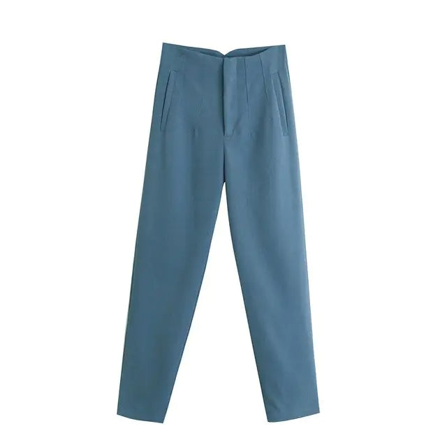 Chic Office Lady Straight Pants Rieworkes