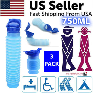 Male Female Portable Urinal Travel Camping Car Toilet Pee Bottle Emergency Kit Rieworkes