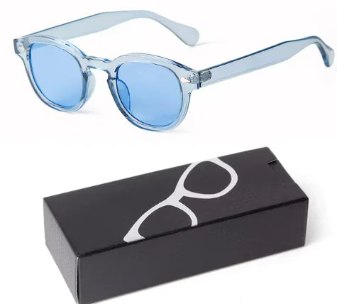 Gradient Small Round Sunglasses for Women Men Rieworkes